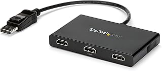 3-Port Multi Monitor Adapter - DisplayPort 1.2 to 3x HDMI MST Hub - Triple 1080p HDMI Monitors - Video Splitter for Extended Desktop Mode on Windows PCs Only - DP to 3x HDMI