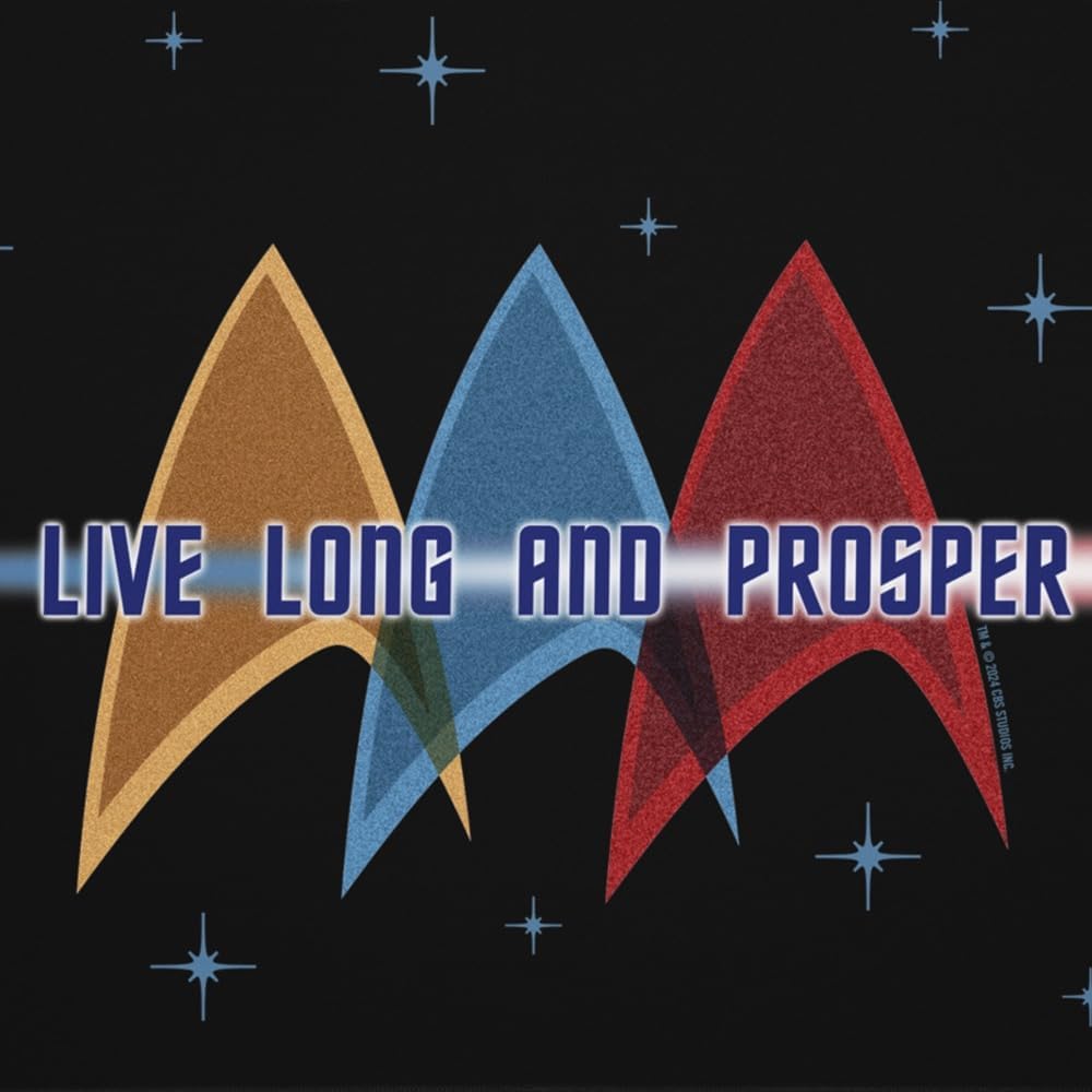 Star Trek The Original Series Live Long and Prosper Gaming Mat - 36" x 18" - Officially Licensed