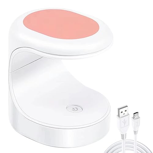Mini lámpara de uñas, mini lámpara de esmalte de uñas de gel, lámpara de uñas portátil USB de 16 W, secador de esmalte de uñas profesional para