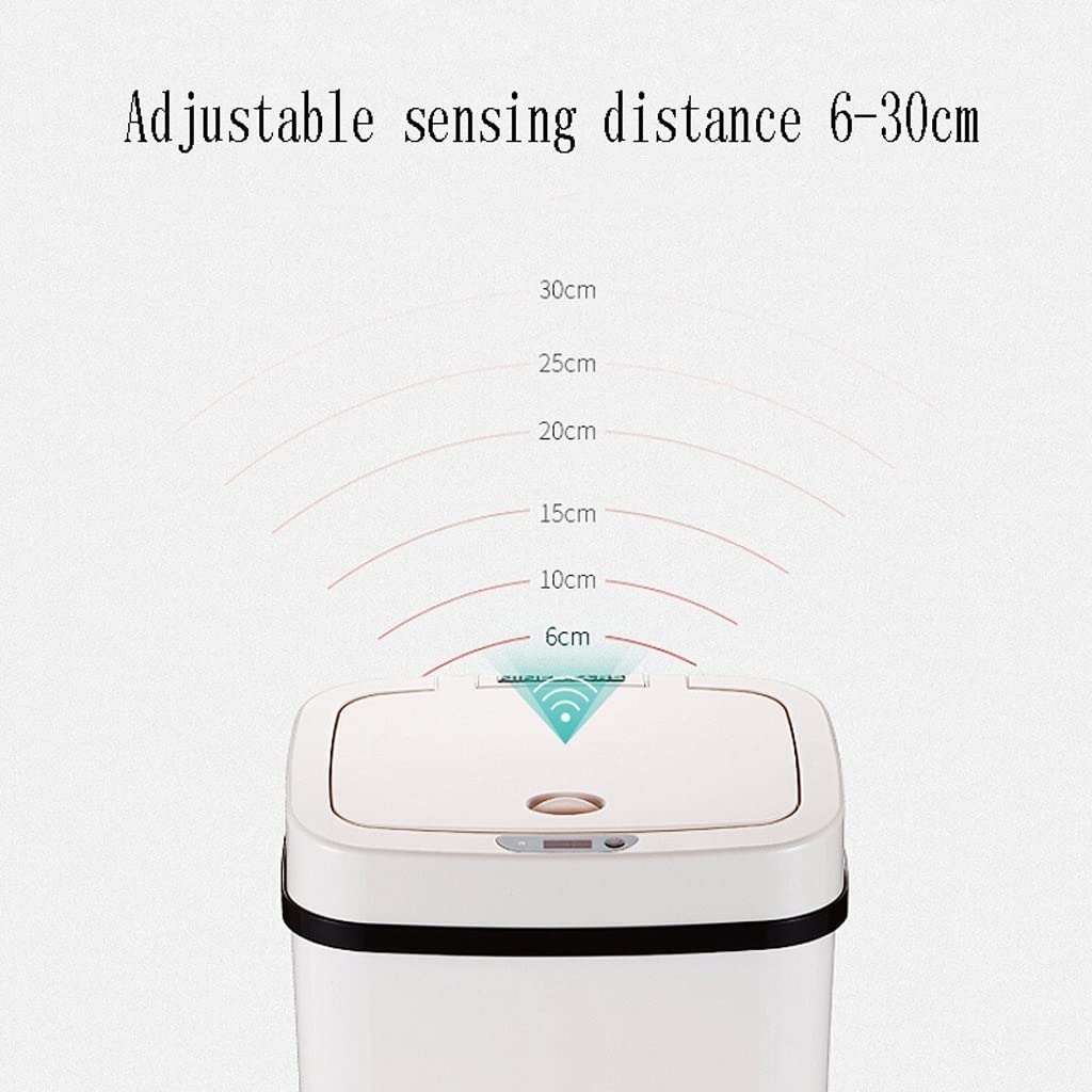 Papelera de Interior, Papelera de Cocina, Papelera doméstica, Sensor igente para Sala de Estar, baño, Papelera de Basura y Reciclaje de 12 l.