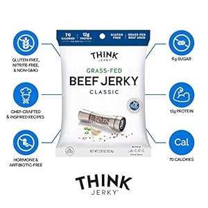  Think-Jerky-Classic-Beef-Jerky-22-Ounce-Bags-Pack-of-8-Bags-Delicious-Chef-Crafted-Jerky-Grass-Fed-Beef-Jerky-Gluten-Free-No-Antibiotics-or-Nitrates-Healthy-Protein-Snack-Low-Calorie-and-Low-Fat