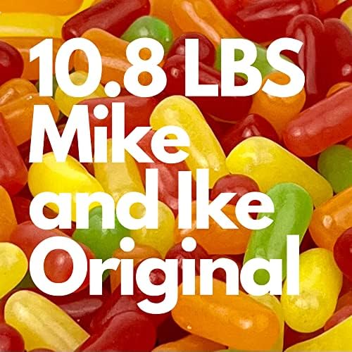 Mike and Ike Candy 10.8 lbs Original Chewy Bulk Movie Theater Gummy Candy