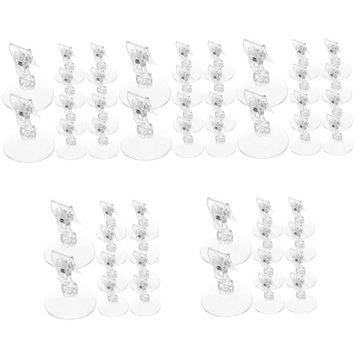 MAGICLULU 5 Set di Robuste Clip per da Doccia Facili da Installare Elementi di Fissaggio in Plastica per Protezione Antivento per 10 Pezzi * 5