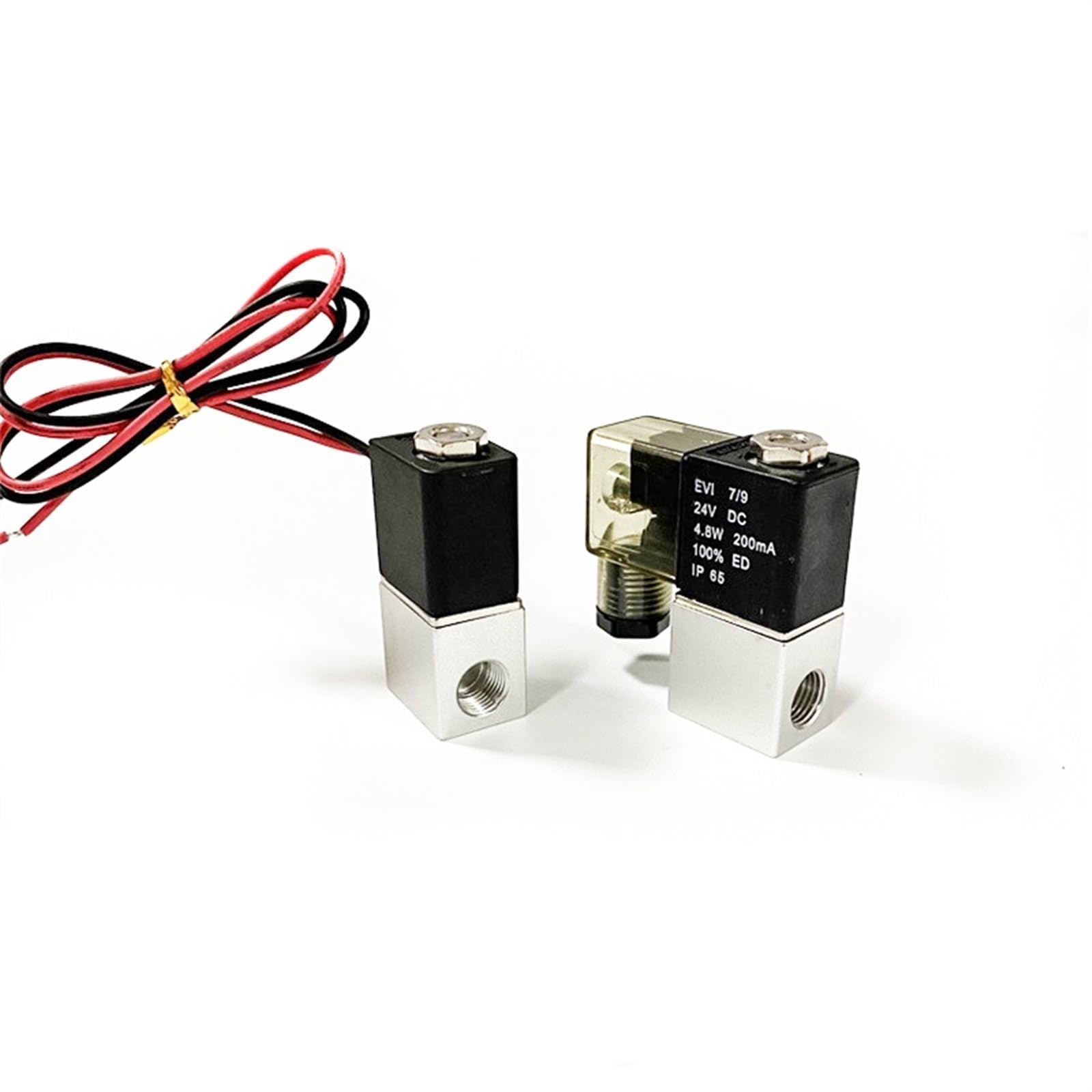 Électrovanne pneumatique 1/8 1/4 normalement fermée 24VDC pour circuit air comprimé