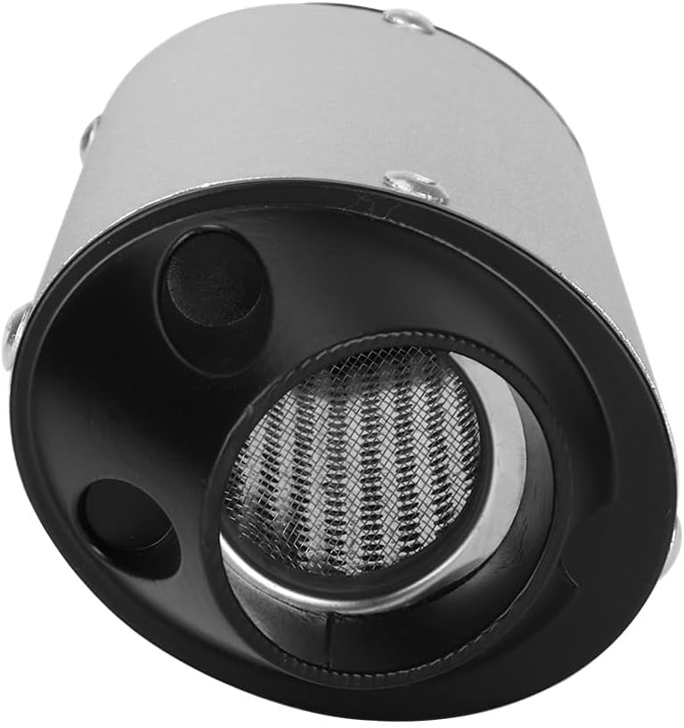 32mm Exhaust Pipe Muffler Silencer & Clamp Motorcycle for 50cc 70cc 90cc 110cc 125cc 150cc 160cc for Honda Yamaha Kawasaki Taotao Sport-B Pit Bike Dirt Bike 4 Wheeler ATV Quad Motocross Silver