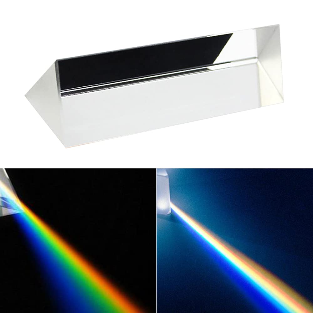 NEEWER Prisma Triangolare In Vetro Ottico K9 – 6 O 15 Cm Per Foto Arcobaleno, Effetti Creativi E Insegnamento Fisica