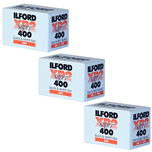 Ilford ブラック&ホワイト (3パック) XP-2 Super 400 135-36 フィルム Ilford ブラック&ホワイト (3パック) XP-2 Super 400 135-36 フィルム
