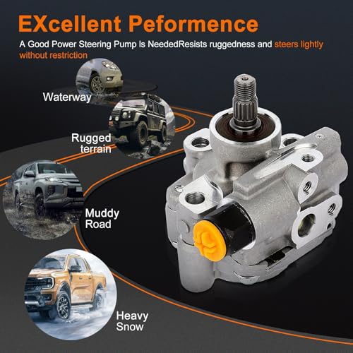 21-5876 Power Steering Pump Fit 1992-2001 for Toyota Camry 2.2L 1999-2001 for Toyota Solara 2.2L Power Assist Pump
