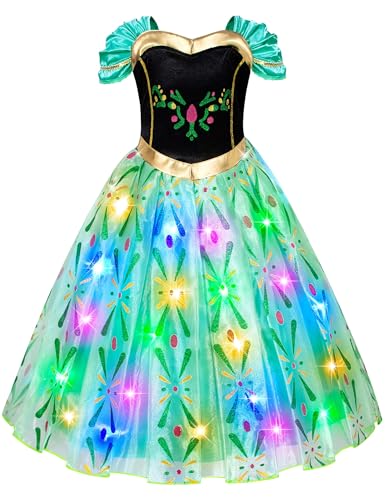 Kaisebile Q143-L-140 Light Up Princess Anna Costme thumb #7