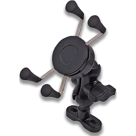 Amazon Bluefire バイク用スマートフォンホルダー 充電ホルダー Usb電源 落下防止 360度回転調整可能 Iphone各種 Samsung Galaxy Htc ソニーxperia Gpsなど多機種対応 アルミニウム材質 二重保護 マウントステー ホルダー 車 バイク