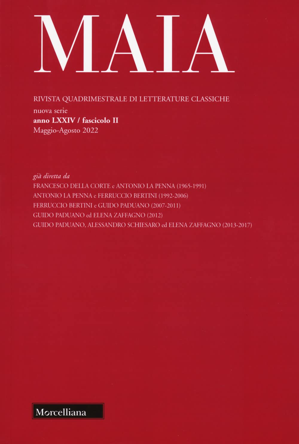 Maia. Rivista Di Letterature Classiche (2022) (Vol. 2) - 4
