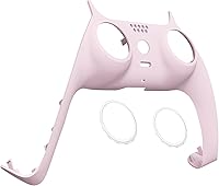 Vista 23 de eXtremeRate Carcasa decorativa blanca compatible con el control de PS5, carcasa de clip de repuesto para bricolaje, cubierta de placas