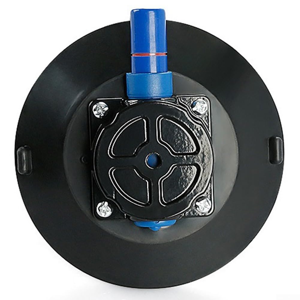 6 Inch Vacuum Suction Cup Mount Base Heavy Duty Hand Pump Glass Sucker Auto Repair Tool with M6/M8 1/4