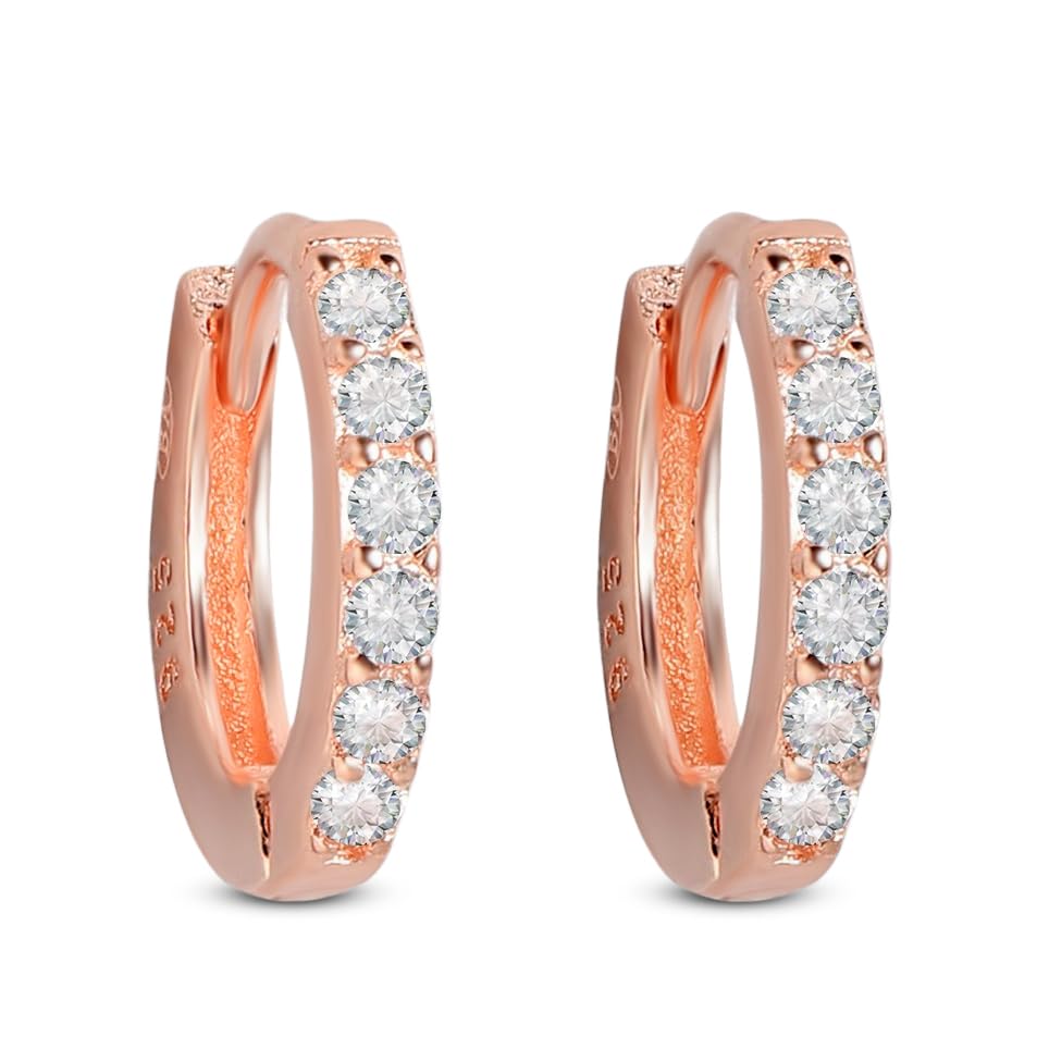 See full amazon price history chart for ZAVYA 925 Sterling Silver Cubic Zirconia Circular Rose Gold Plating Hoop Earrings | | Gift for Women and Girls | With Certificate of Authenticity and 925 Hallmark ZAVYA 925 Sterling Silver Cubic Zirconia Circular Rose Gold Plating Hoop Earrings | | Gift for Women and Girls | With Certificate of Authenticity and 925 Hallmark (B0BT7LLQ7H) Amazon Price History, Amazon Price Tracker