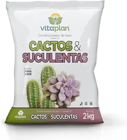 Substrato para Cactos e Suculentas, Condicionador de Solo, 2kg