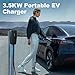 VDLPOWERVP Level 1/2 EV Charger for Tesla 16Amp, Electric Vehicle Portable Charger with 28FT Cable, 3.5KW Home EV Charging Station for J1772 Electric Cars,110V-240V, NEMA 6-20 & NEMA 5-15 Plug