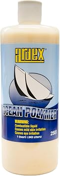 Ardex Ocean Polymer 2501 High Gloss Marine and Automotive Sealant - long lasting sun & salt protection for boats, cars, RVs and aircraft - Easy Application - 1 Quart