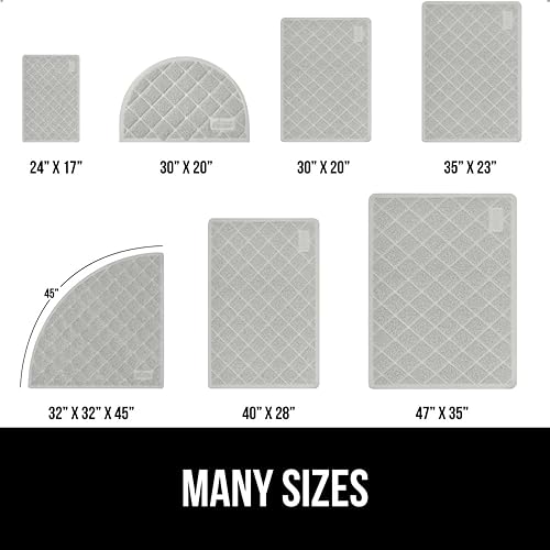 Miniatura 6 de Gorilla Grip - Tapete grueso para arena de gato, 30 x 20, menos residuos, atrapa suciedad, se mantiene en su sitio, suave para las patas, limpieza