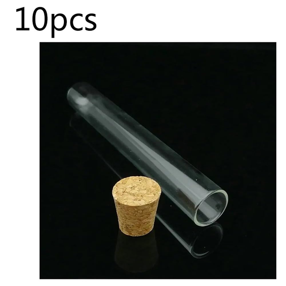 probówki z przezroczystego szkła, Probówki szklane z korkami 20x150mm 40ml 10 szt