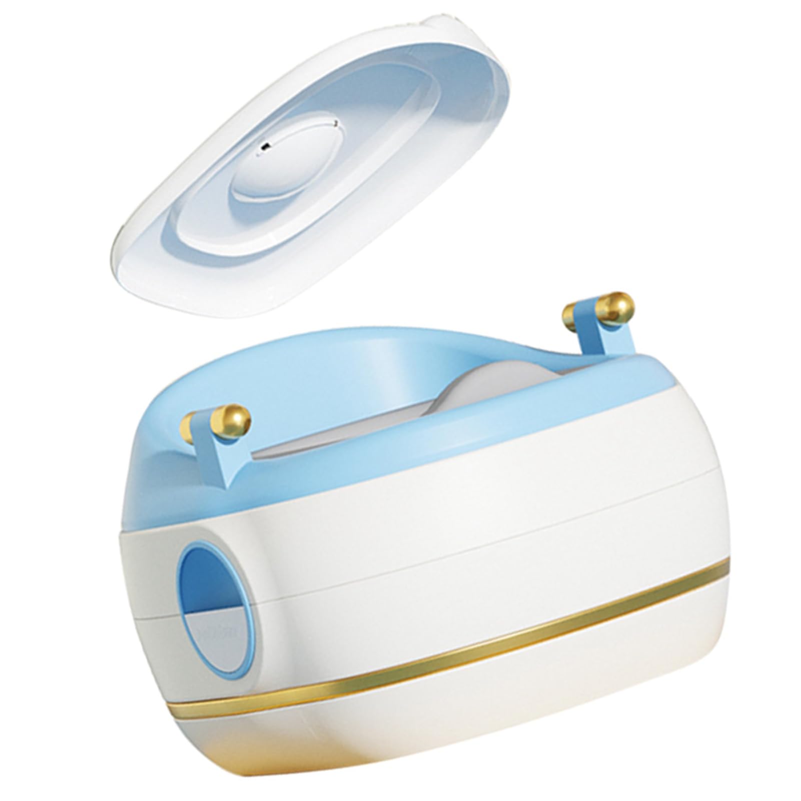 Toilette per bambini vasino per bambini 3 in 1 Vasino multifunzionale antiscivolo con poggiapiedi per ragazzi e ragazze Toilette per neonati in plastica PVC salvaspazio (PVC blu)