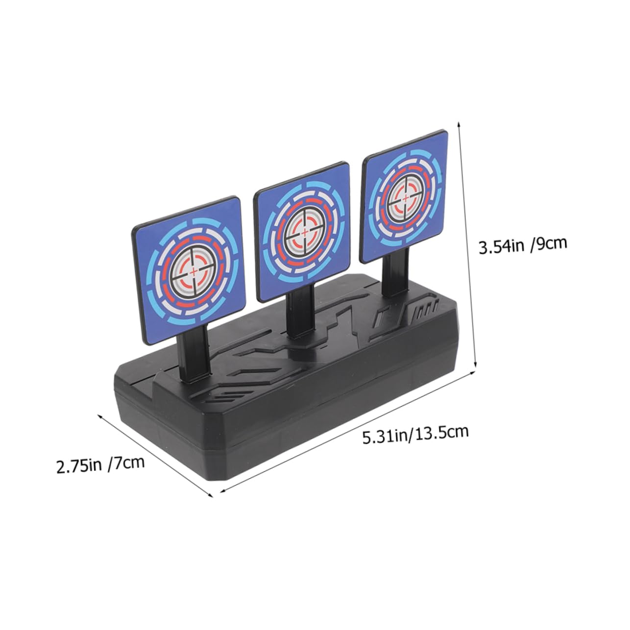 Mikikit Target Set Automatic Return Function 2pcs Reusable Plastic Targets for Training