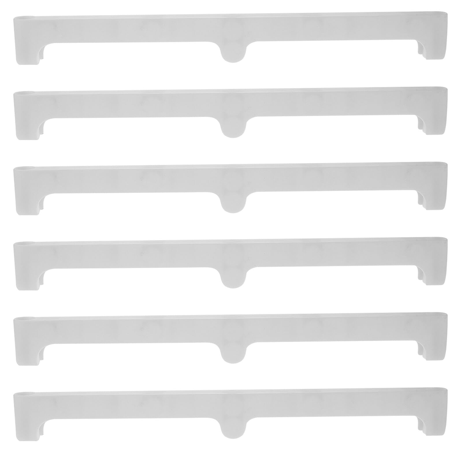 Accessoires pour séchoir à linge lot de 6 supports en plastique blanc pour chaussures