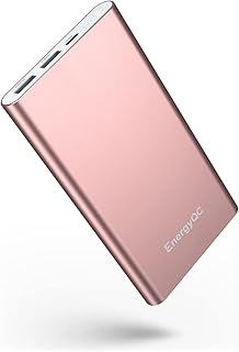 Pilot 4GS Portable Charger, Fast Charging 12000mAh Power Bank Dual 3A High Speed Output External Battery Pack Compatible with iPhone 13/12/11/X Samsung S10 and More - Rose Gold