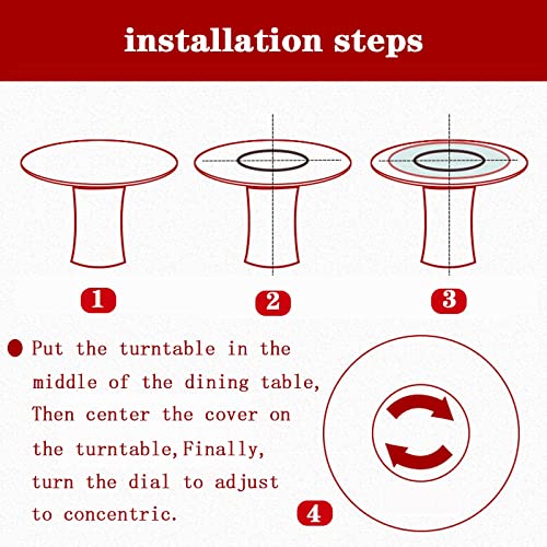 Base giratoria Lazy Susan para mesa de comedor y pantallas de televisión 6