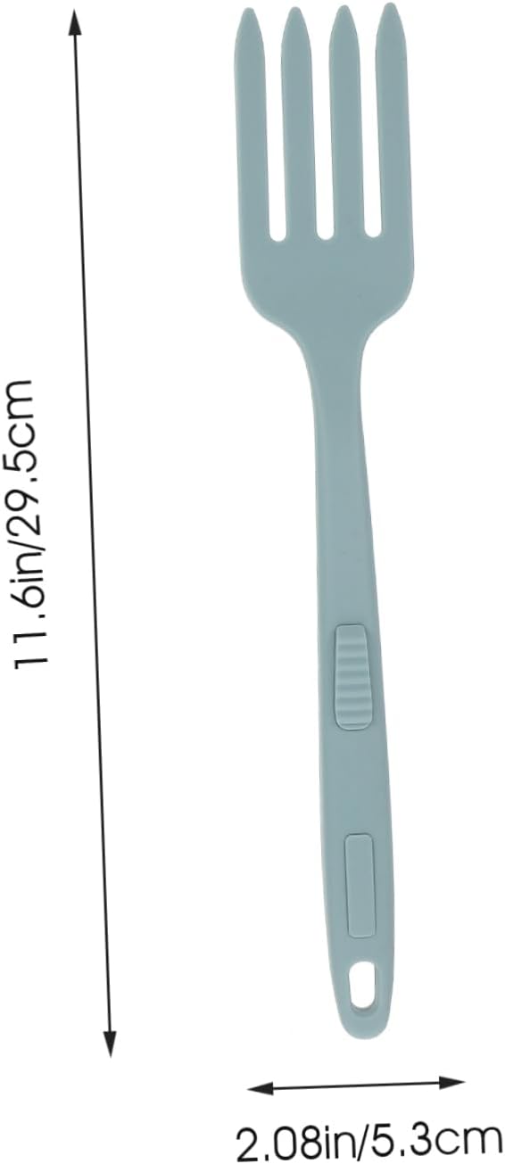 Zerodeko Multi-function Silicone Cooking Fork Non-stick Pasta Fork for Spaghetti and Stir-fry Heat Resistant Utensil for Home and Restaurant Use for Serving and Mixing Food