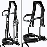 Heinick-Reitsport Trense Soft Schwarz anatomisch Custom ~ Genf ~ WB VB Größe Warmblut/Full