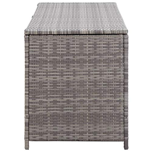 Beyamis Gartenbox, 450L(150x50x60cm) Auflagenbox Rattan Zum Sitzen, Poly Rattan Gartenhã¤User & Aufbewahrung… – Bild 4