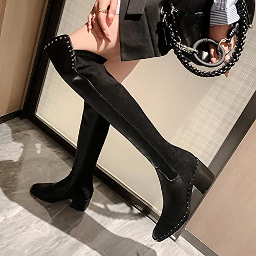 Bottes extensibles à la mode ajustées pour mollets larges - 4
