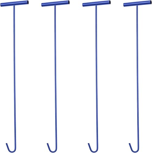 Zonon Paquete de 4 Extractores de Quinta Rueda Azules de 31", Extractor de Pasador de 5ta Rueda para Camión Semi, Herramienta de Tracción de Resorte