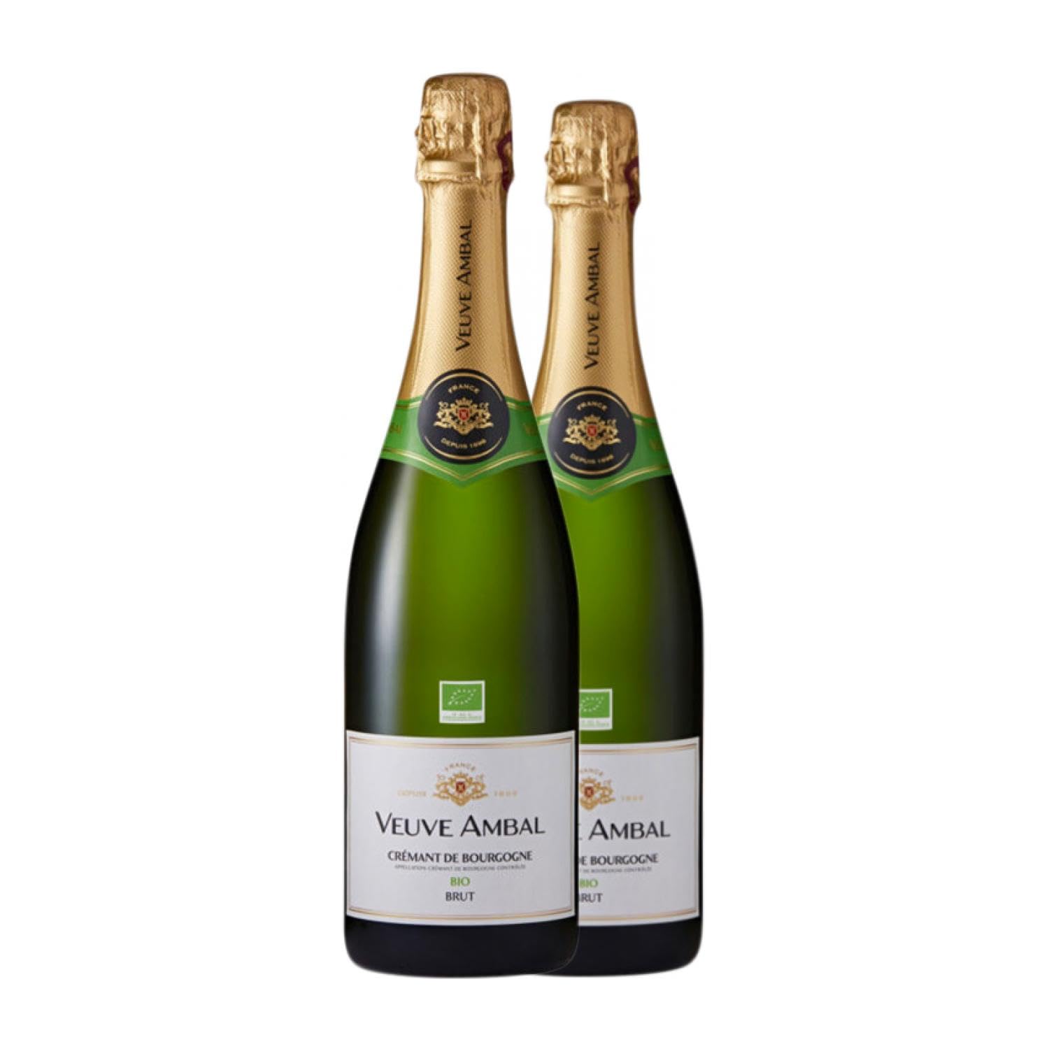 Veuve Ambal Crémant Bio Brut Bourgogne 75 cl Espumoso blanco (Caja de 2 Botellas de 75 cl)