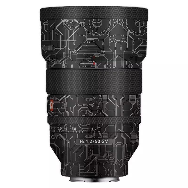 Protection objectif Sony FE 50mm F1.2 GM film vinyle autocollant circuit titane