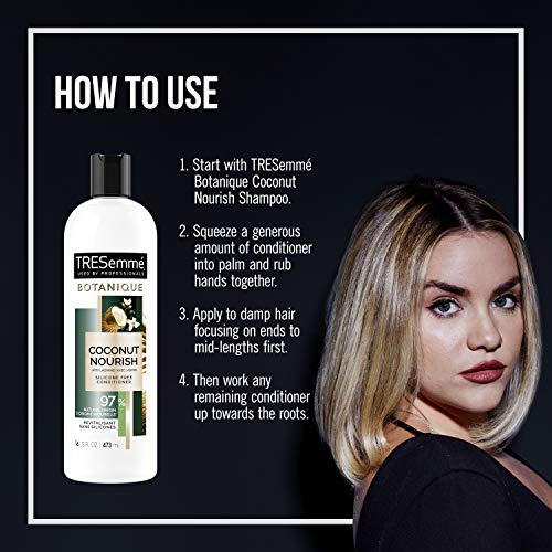 Tresemmé Botanique Conditioner For Dry Hair And Damaged Hair Botanique Coconut Nourish 92% Natural Derived Ingredients With Professional Performance 16 Fl Oz #TOP3