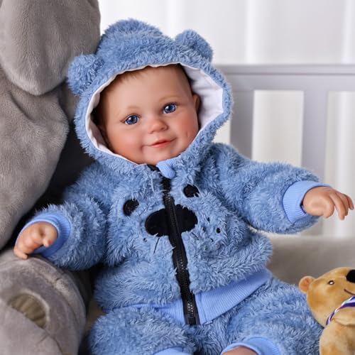 Muñeco bebé reborn realista 18 pulgadas miniatura 1