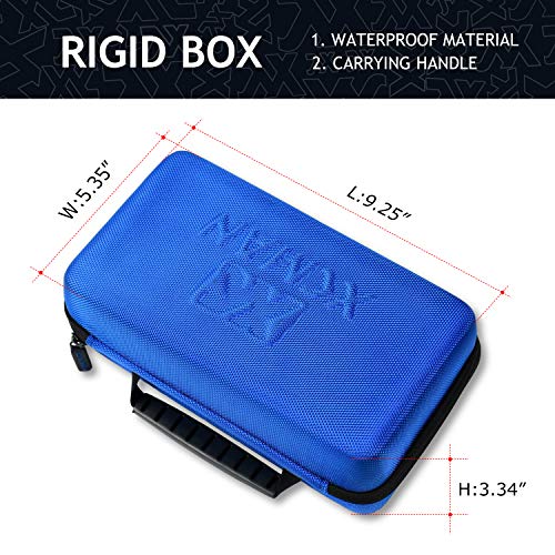 Xcman Ski Snowboard Waxing And Tuning Kit With Wax Brush Box For Traveling And Storage (Rigid Box With Tuning Tools) Blue Box #TOP6