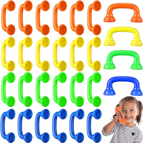 Shappy 24 Pcs Bulk Reading Phones for Classroom Auditory Feedback Phone Manipulatives for Preschool Children Accelerates Reading Fluency and Pronunciation Toy Tool Supplies