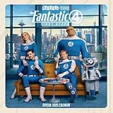 2026 CALENDAR MARVEL FANTASTIC FOUR MOVIE MONTH TO VIEW SQUARE WALL CALENDAR OFFICIAL PRODUCT