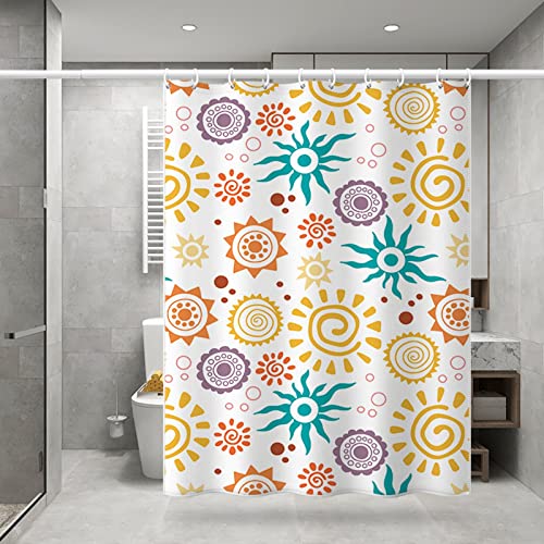 Rideau Douche Mandala 200x200cm KnSam en Polyester Multicolore