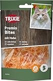 TRIXIE - Snack premio Chicken Filet Bites Light 50 g para Gatos, Bocaditos de Pollo Deshidratado, Snack Saludable Bajo en Grasa, Premios Deliciosos y Nutritivos