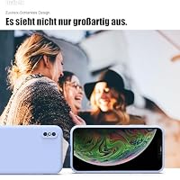 Zuvirelx Silikon Handyhülle für iPhone XR Hülle, Weiches Griff, Dünne, Minimalistisch, Stoßfest, rutschfest, Taschenpassend - Flieder – Ansicht 6