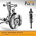 PAROD Pair Rear 171126 Suspension Shock Absorber Strut Fit for Chrysler 200 2011-2014, Sebring 2007-2010, Dodge Avenger 2008-2014 w/Coil Spring Assembly