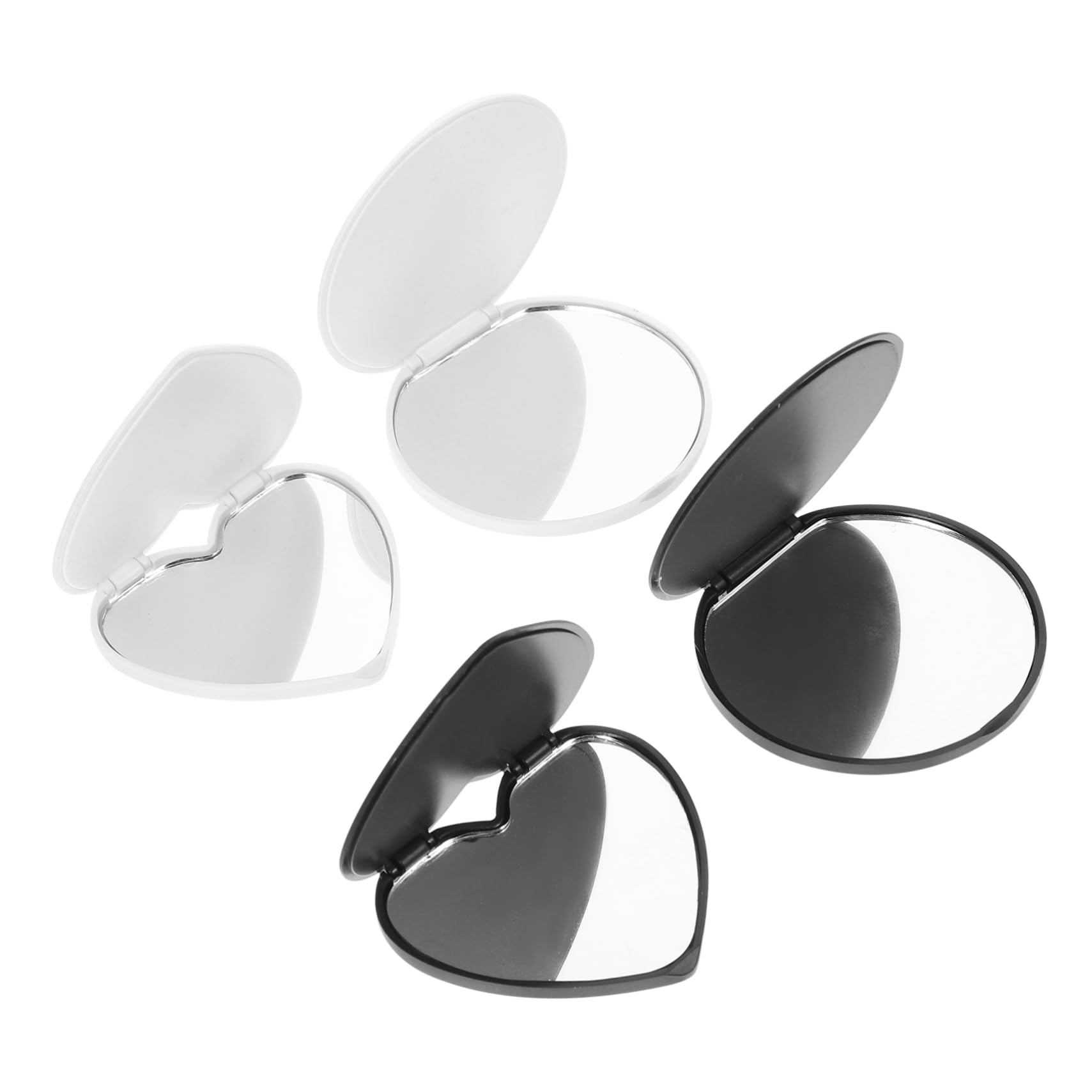 Miroirs de maquillage pliables en cœur lot de 20 mini miroir de poche