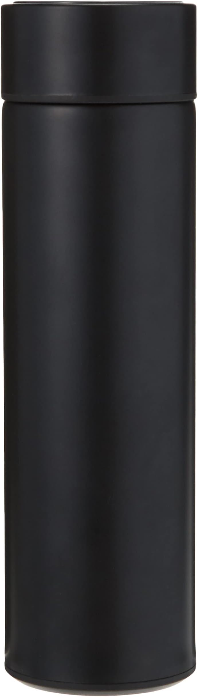 Coolbaby Temperature Display Vacuum Insulated Water Bottle Stainless Steel Sports Thermal Travel Mug With Led Leak Proof Hot And Cold For 24 Hours Thermos, Black, Yly2010-Blk3