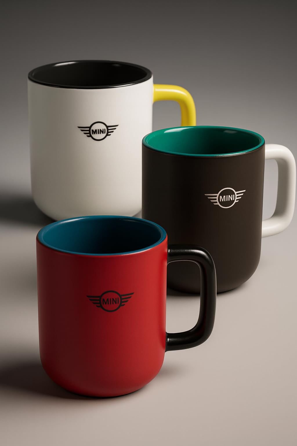 MINI Exklusive Geschenk Set Geschenkbox mit 3 Tassen Hochwertige Porzellantassen | Geschenkset für Kaffee & Tee | Ideal als Geschenk Männer Frauen Weihnachten Geburtstag Valentinstag