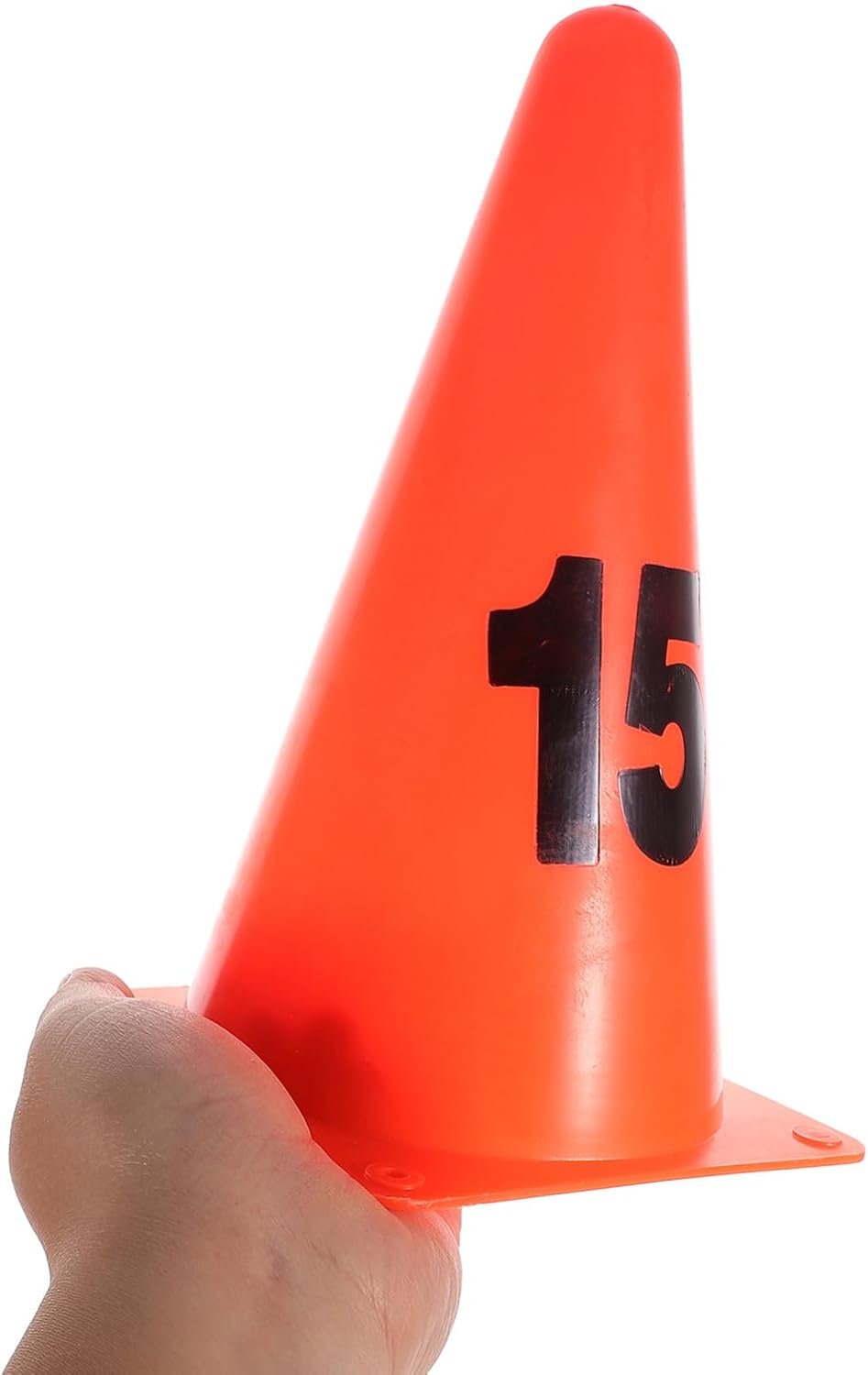 HANABASS 15pcs Agility Training Cones for Soccer and Basketball Soft Markers for Outdoor Sports Practice High Field Markers for Skill Development