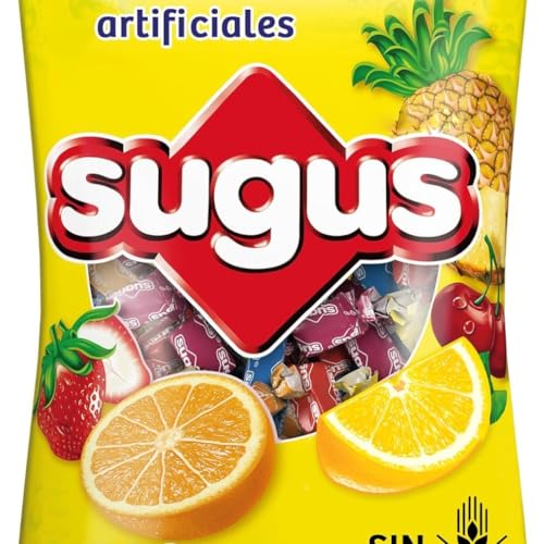 Sugus Caramelo Masticable a Base de Zumo de Frutas, Caramelos Blandos (1kg)
