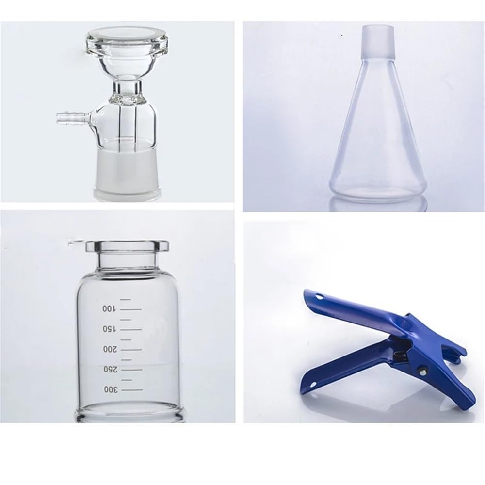 Vetreria da laboratorio Apparecchio di filtrazione sotto vuoto da 1000 ml con unità di vetro con tubo di gomma, dispositivo da laboratorio(Beaker)